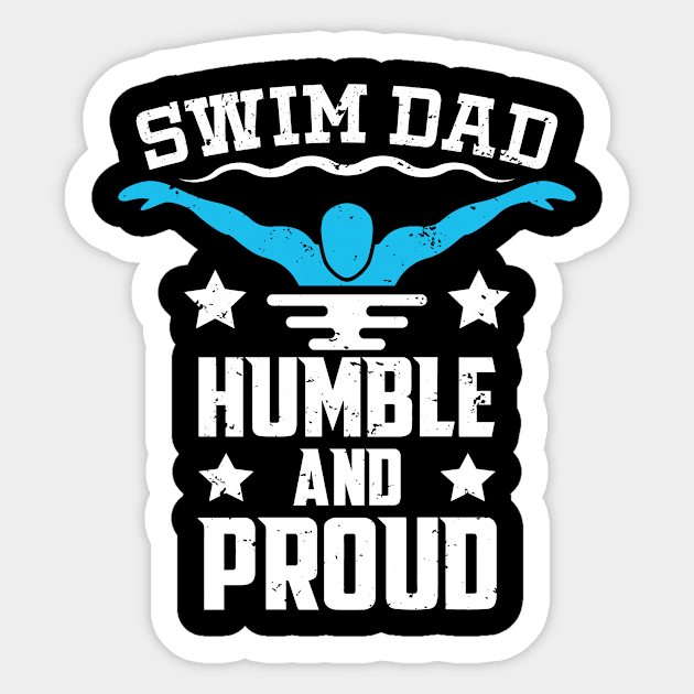 Swim Dad Humble and Proud Sticker by PixelArt